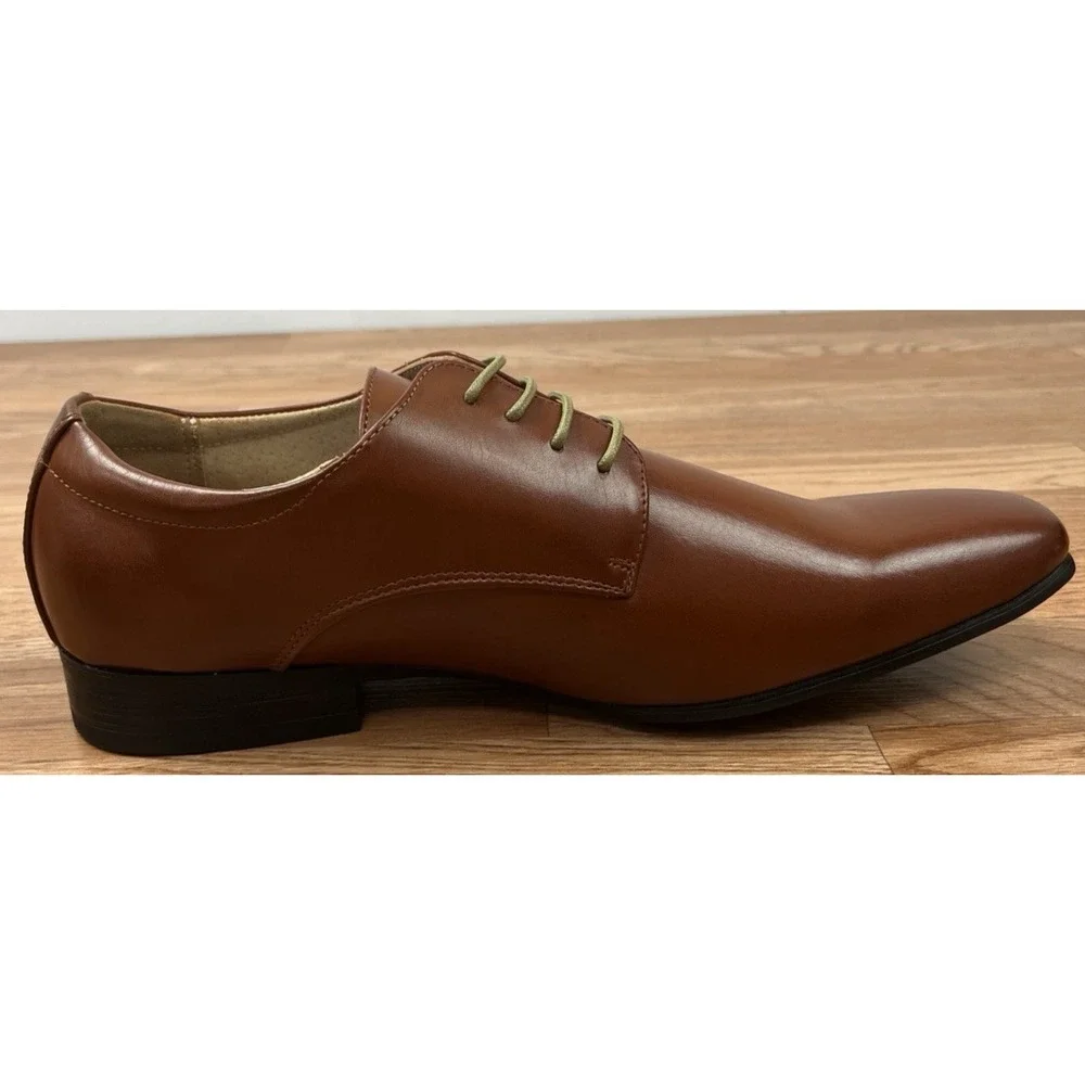 Bruno Marc Gordon Brown Dress Shoes Lace Up Men's Size 12 NEW